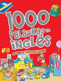1000 Palavras em inglês com autocolantes book