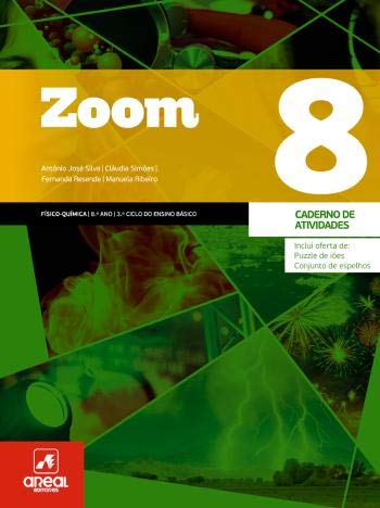 Caderno de Atividades - Zoom 8 - Físico-Química - 8.º Ano (Portuguese Edition) António José Silva, Cláudia Simões, Fernanda Resende e Manuela Ribeiro book