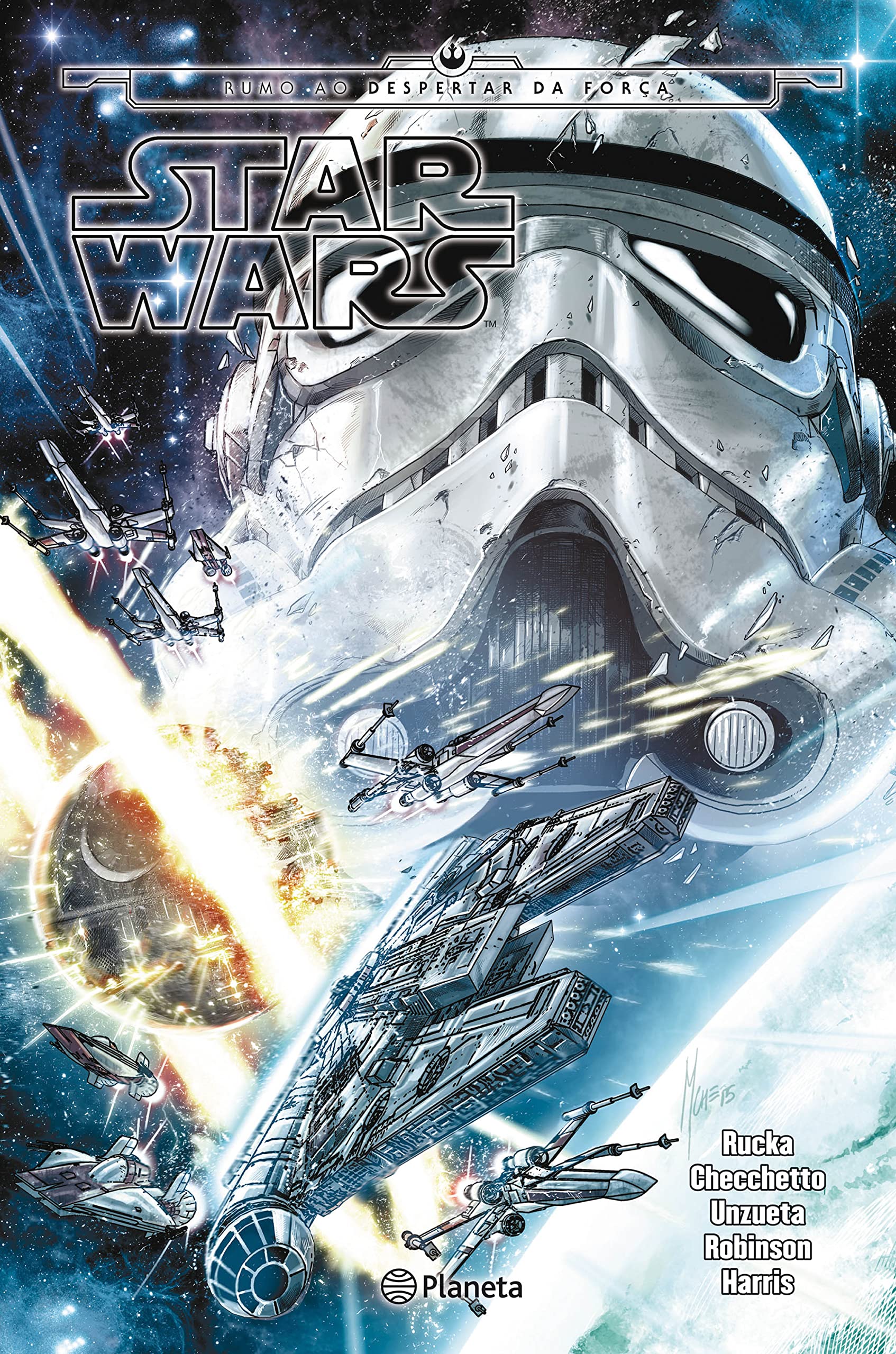 Star Wars - Rumo ao despertar da força - Império destruido (Portuguese Edition) Rucka Checchetto Unueta Robinson Harris Books