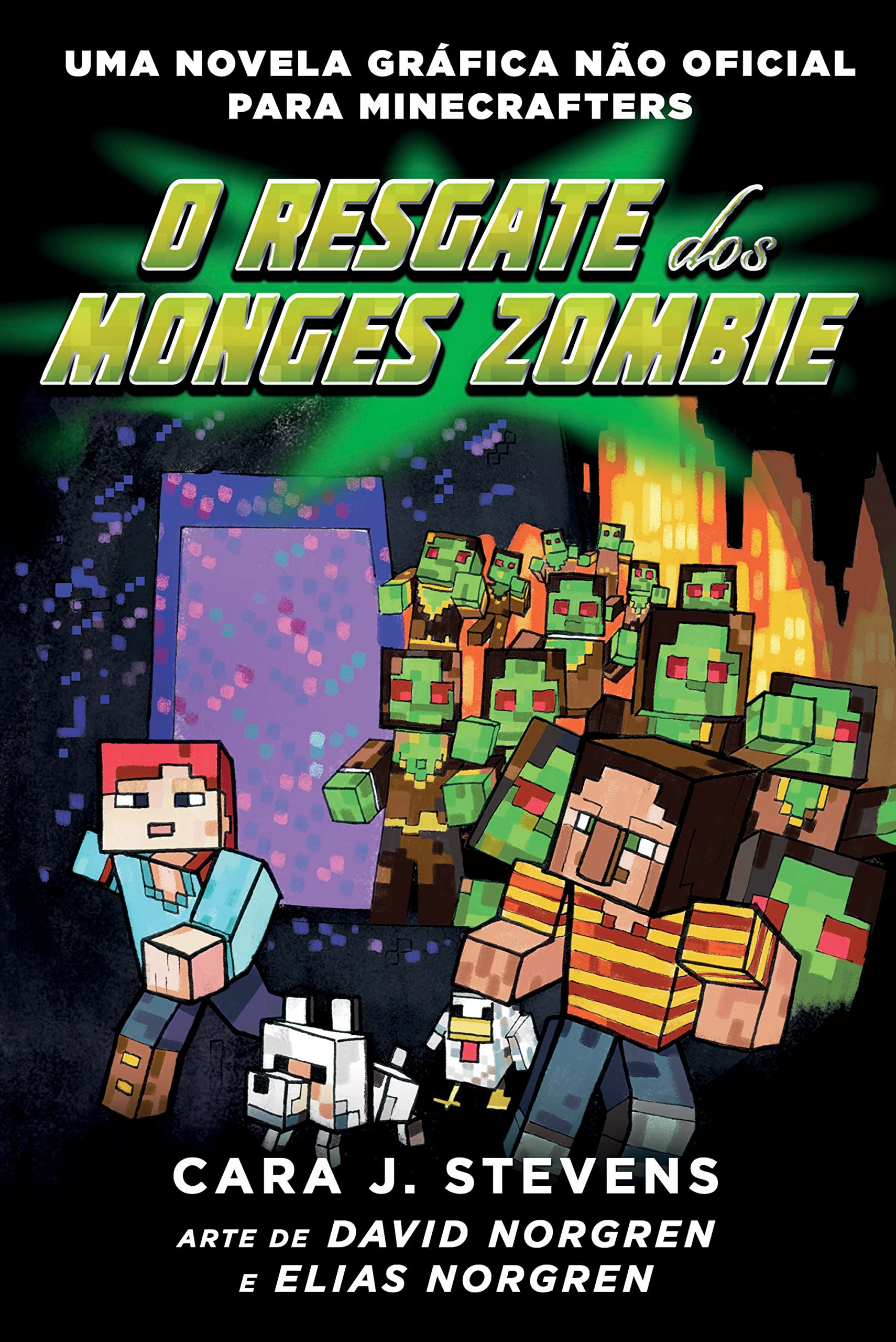 O Resgaste dos Monges Zombie (Portuguese Edition) Cara J. Stevens book