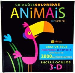 Livro 3D - Criações Coloridas Animais (Portuguese Edition) Jenny Broom book