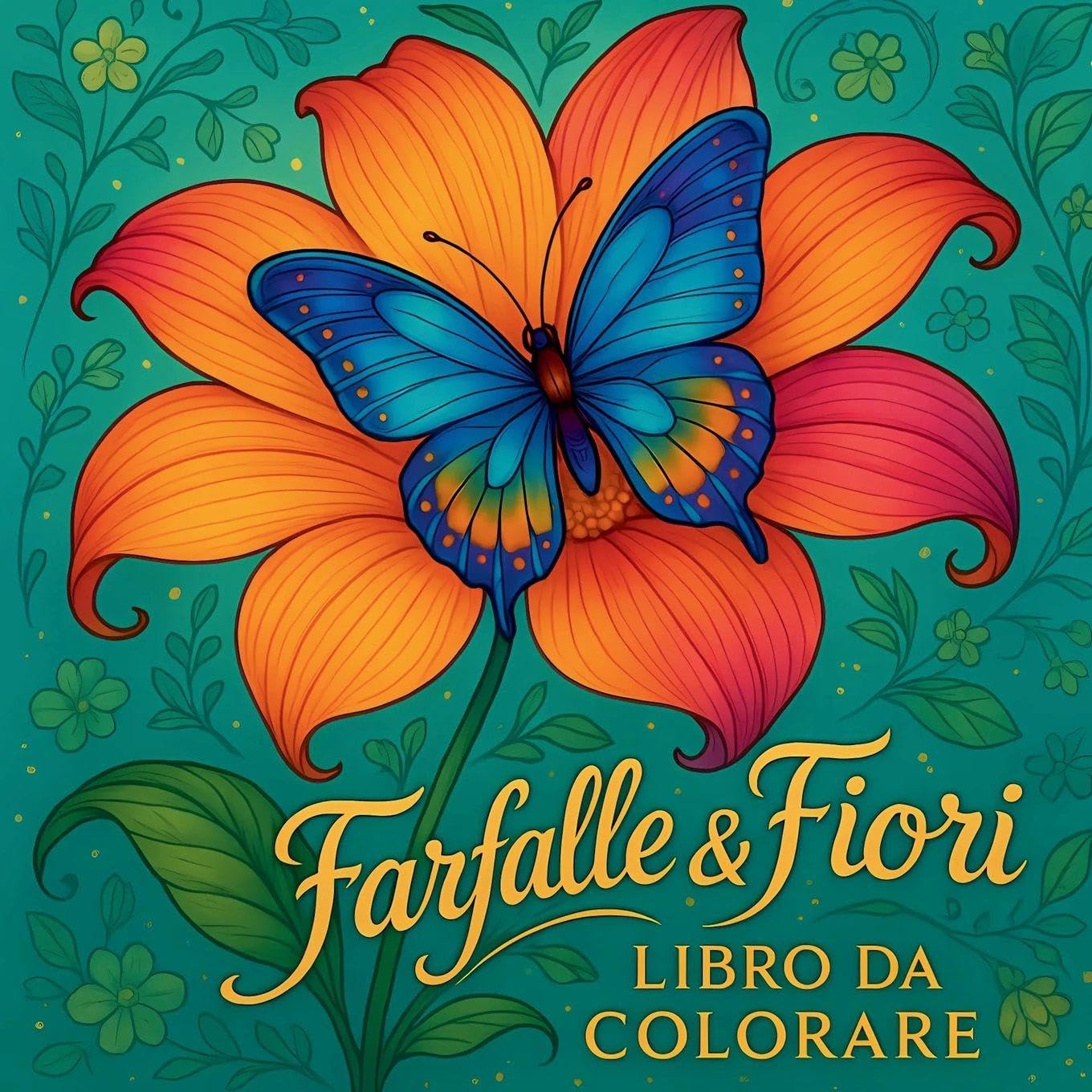 Farfalle e fiori - Libro da colorare Hobbies & Crafts