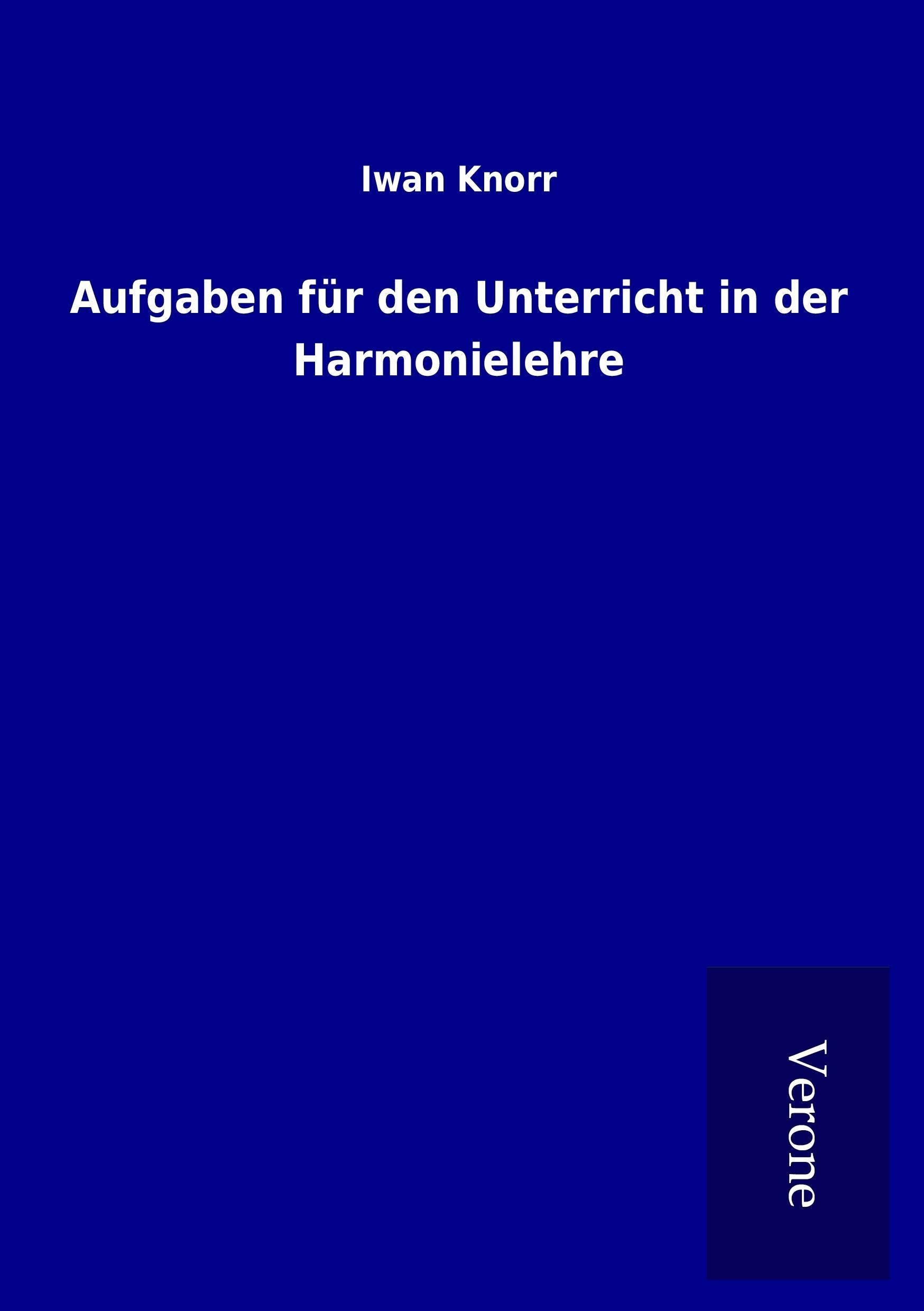 Aufgaben für den Unterricht in der Harmonielehre Arts & Music