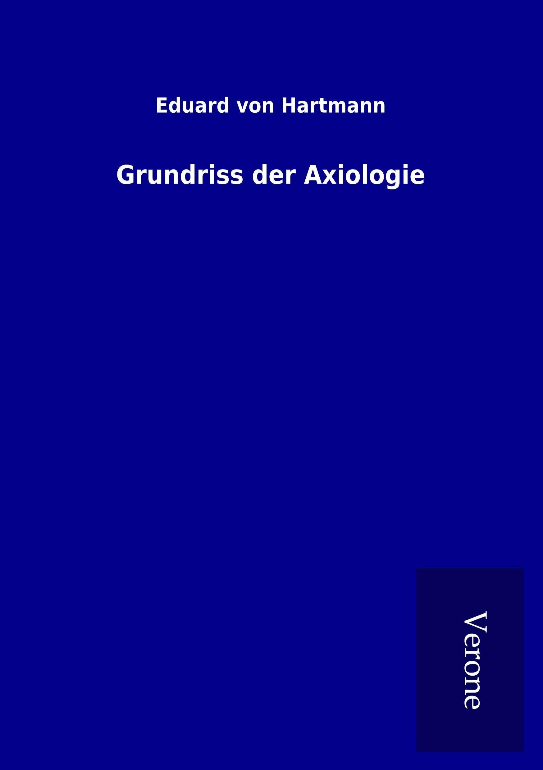 Grundriss der Axiologie Philosophy