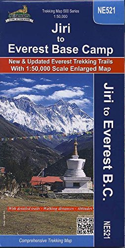 Trekking Map NE521 Jiri to Everest Base Camp Maps & Plans