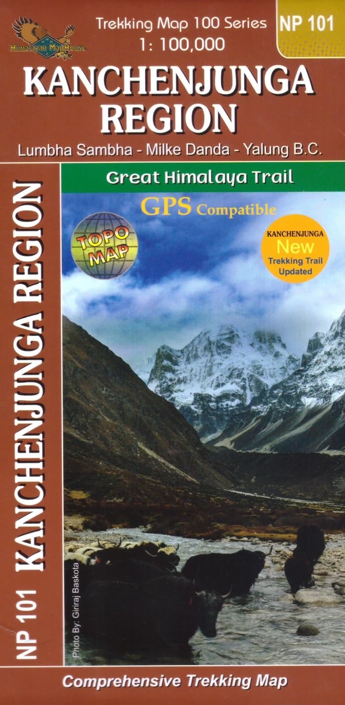 Kangchenjunga Region: 1:100000 GHT trekking map Leisure, Home & Garden