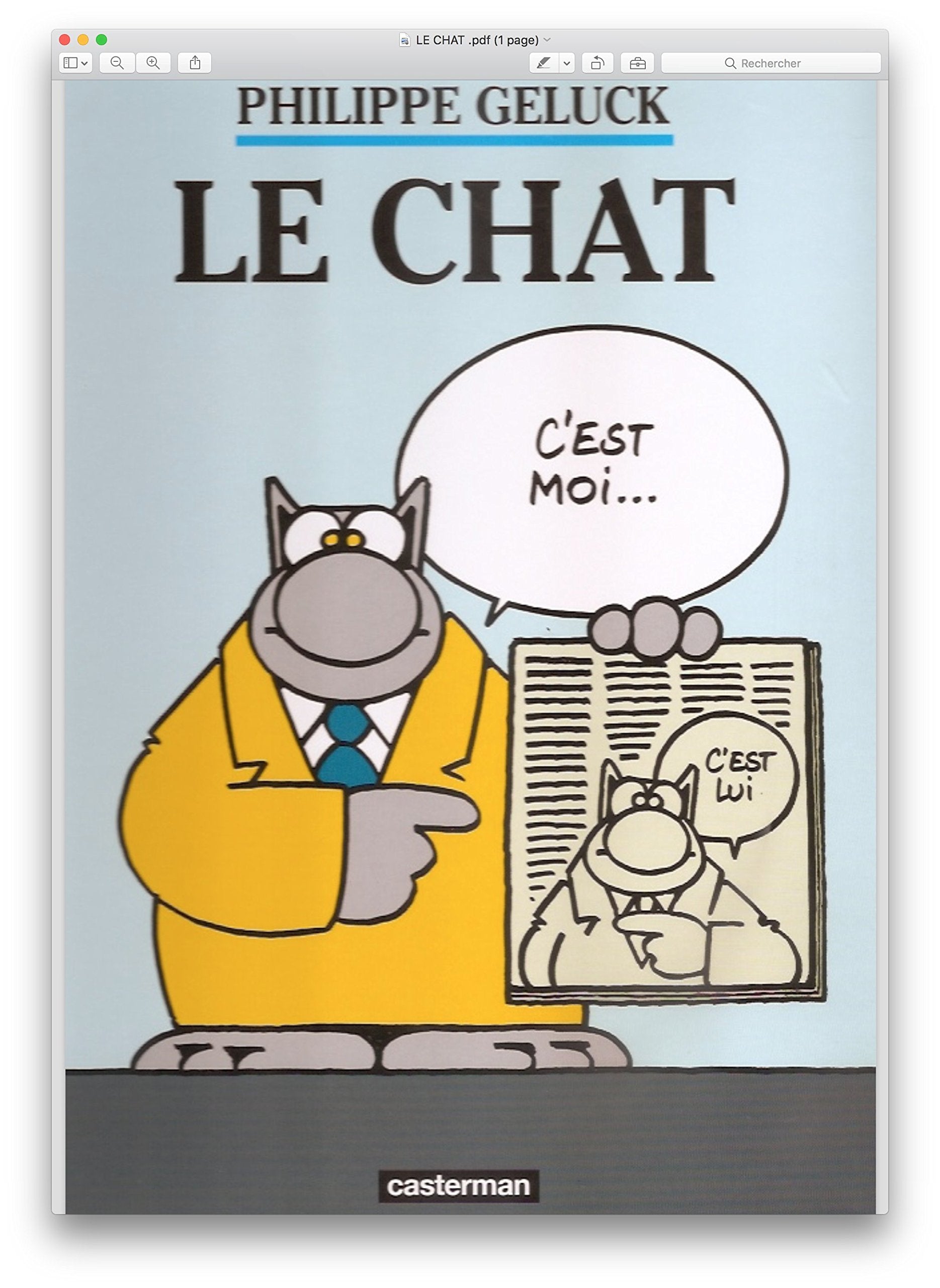 Product Image: LE CHAT - PHILIPPE GELUCK