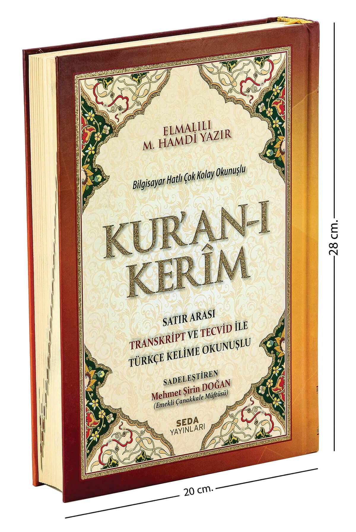 Kuran-i Kerim Satir Arasi Transkript ve Tecvid Ile Türkce Kelime Okunuslu Rahle Boy Books