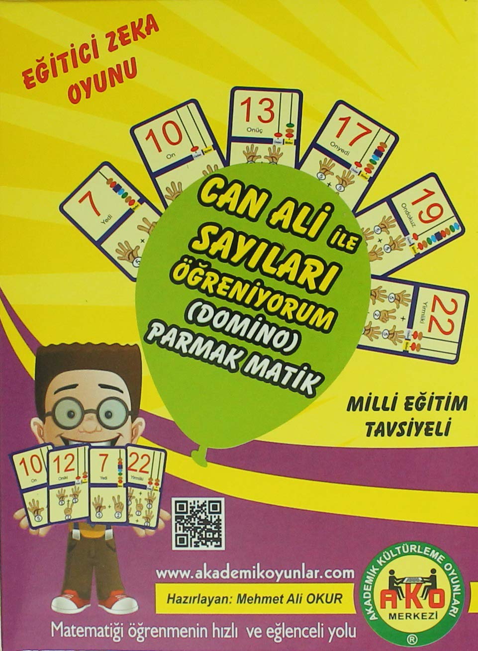 Eğitici Zeka Oyunu-Can Ali ile Sayıları Öğreniyorum Domino Books