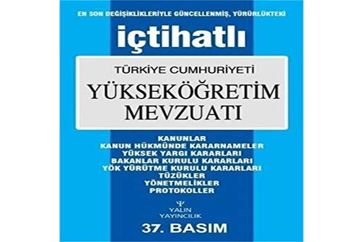 Yükseköğretim Mevzuatı; Temmuz 2019 - 39. Basım Books