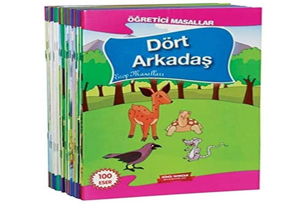 100 Temel Eser Öğretici Masallar Seti (30 Kitap) Books