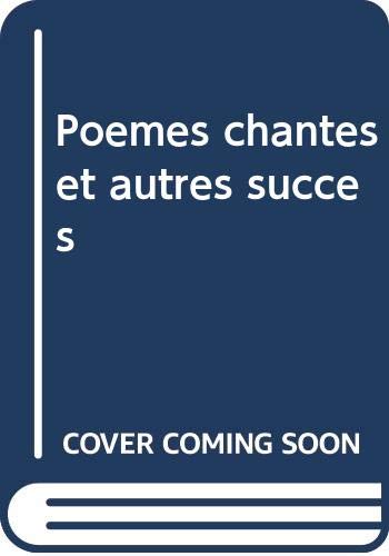 Poèmes chantés et autres succès Books