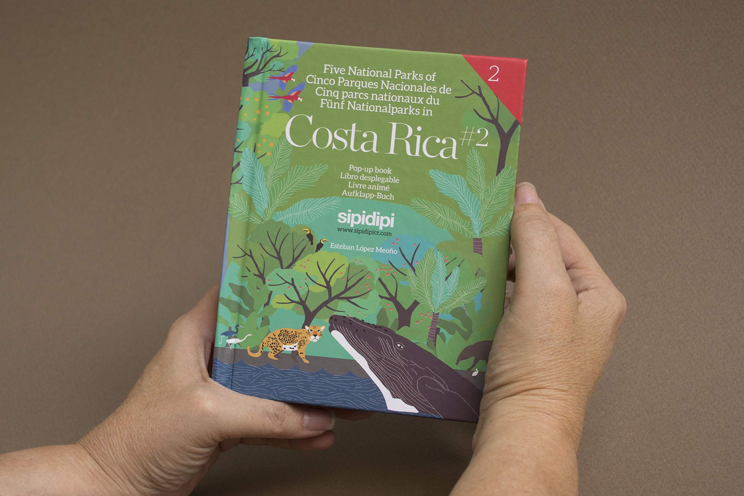 Sipidipi Five National Parks of Costa Rica #2 Pop-up Book Books