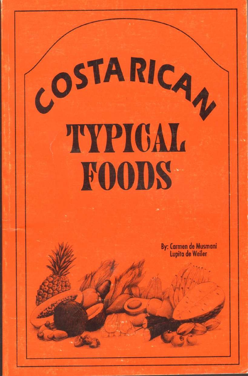 Costa Rican Typical Foods Books