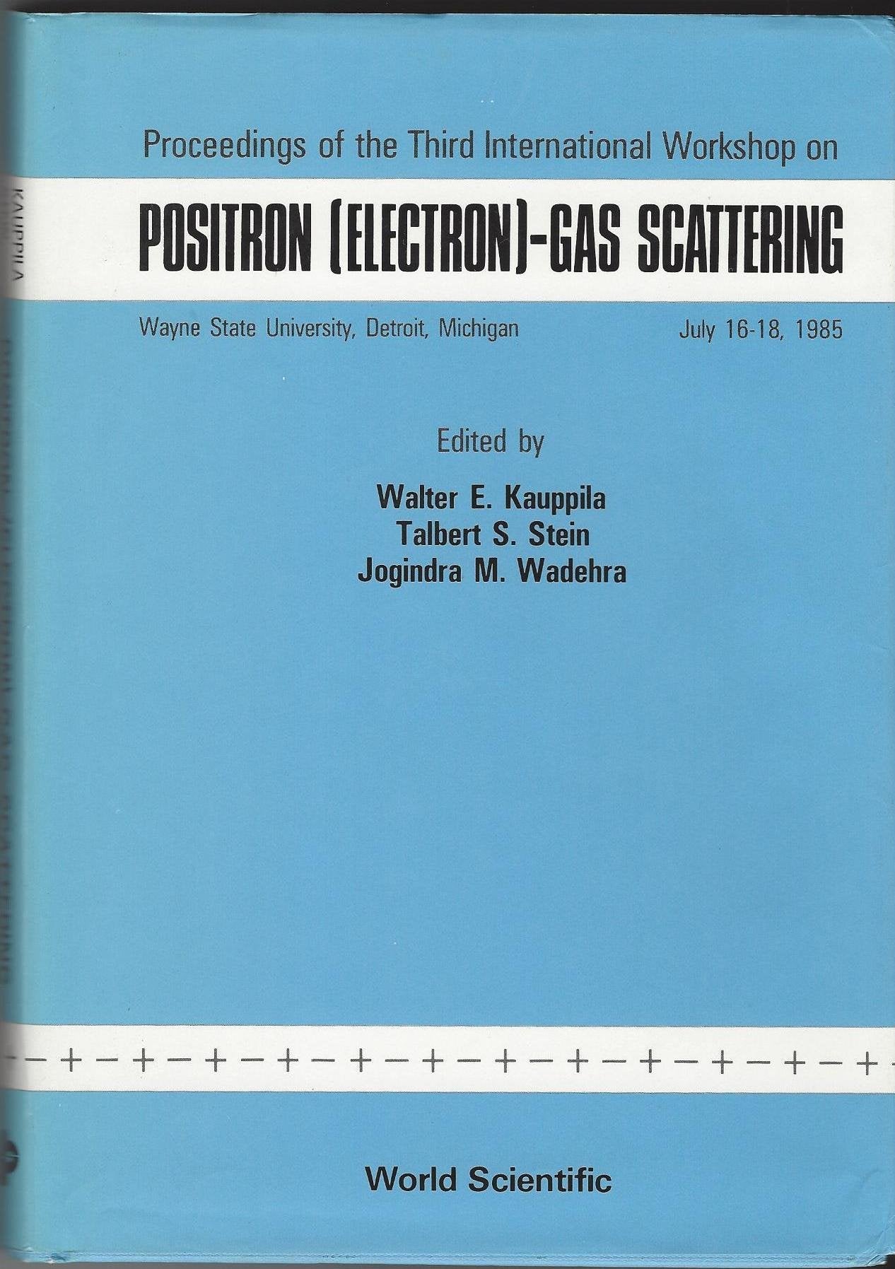 Positron (Electron): Gas Scattering - Proceedings of the Third International Workshop: Proceedings of the Third International Workshop on Positron Electron-Gas Scattering Business & Technology