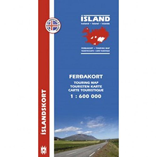 Island Touring Map 1 : 600 000. Ferdakort Maps & Plans