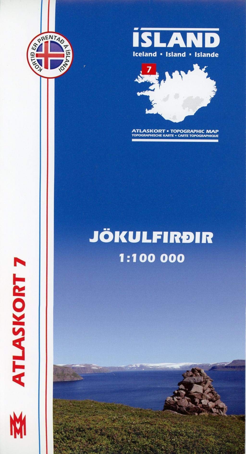 Island Atlaskort 07 Jökulfirdir 1:100.000 Maps & Plans