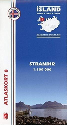 Atlaskort 08: Strandir 1:100.000 Maps & Plans