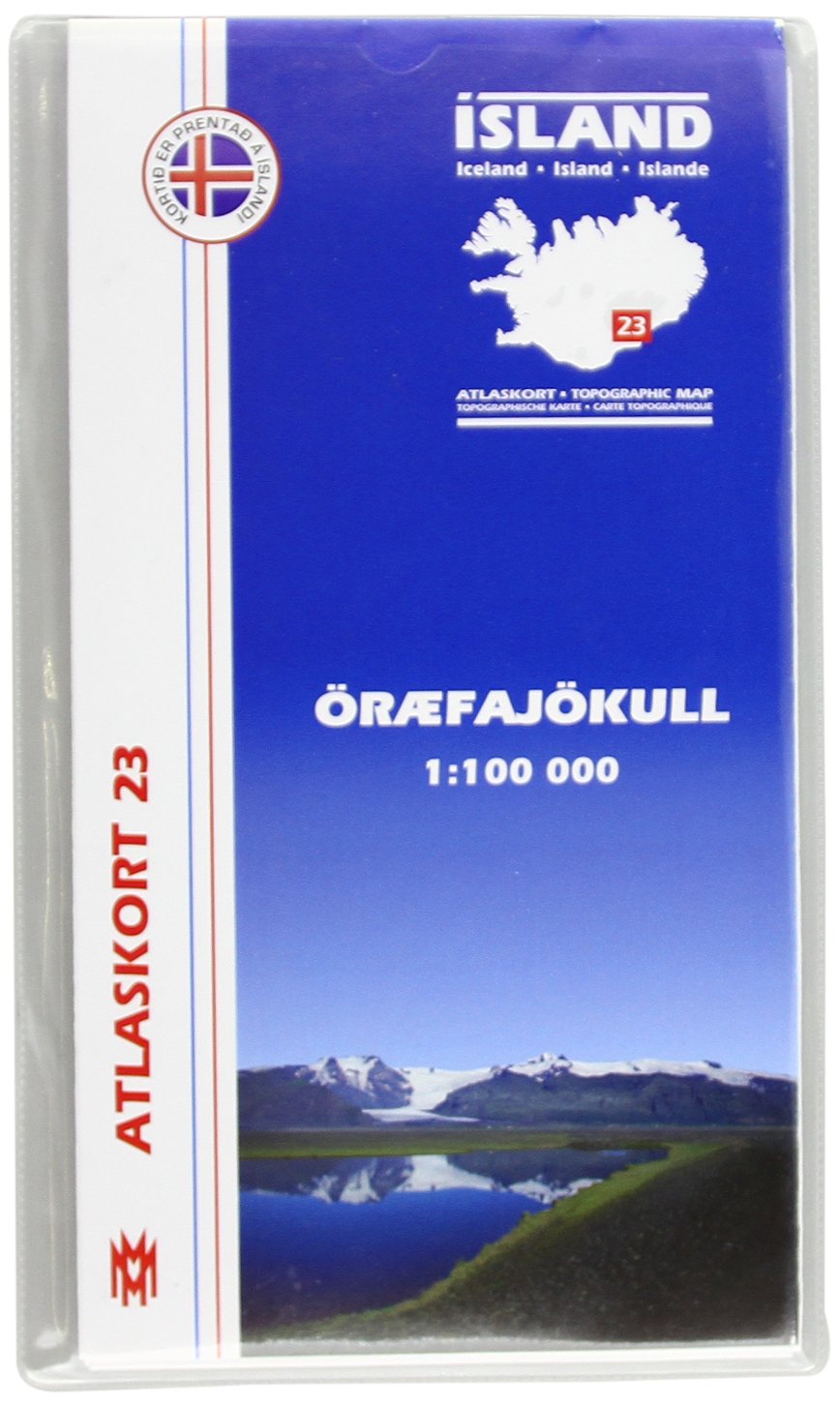 Atlaskort 23: Öræfajökull 1:100.000 Maps & Plans