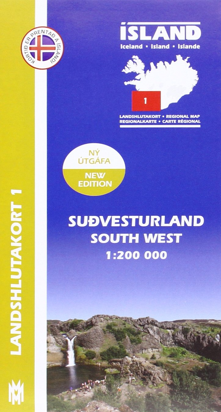 IRK 01 Sudvesturland / Süd-West-Island Regionalkarte 1 : 200 000 (South West Iceland Map 1: 200 000: Regional map 1) Leisure, Home & Garden