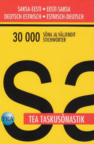 TEA reisisonastik Saksa-Eesti, Eesti-Saksa; Taschenwörterbuch Deutsch-Estnisch, Estnisch-Deutsch Learning & Reference