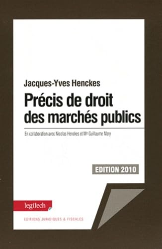 Le précis de droit des marchés publics book
