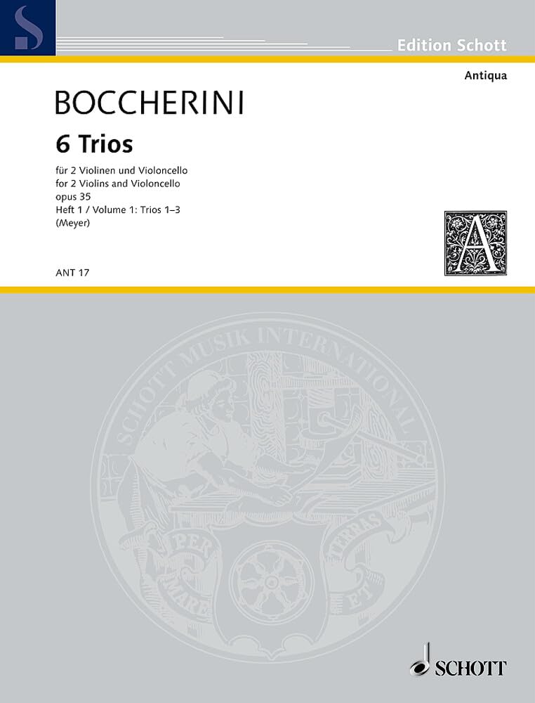 6 Trios: Band 1. op. 35. 2 Violinen und Violoncello. Stimmensatz. (Antiqua: Eine Sammlung alter Musik, Band 1) Sheet Music