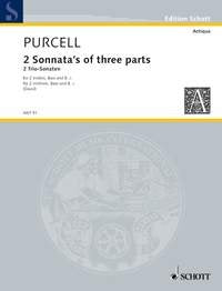 2 Sonatas of three parts: Eine Sammlung alter Musik. 2 violins and bass with basso continuo. Partition et parties. Sheet Music