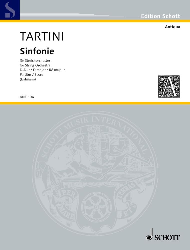 Sinfonie D-Dur: Streichorchester. Partitur. (Antiqua: Eine Sammlung alter Musik) Sheet Music