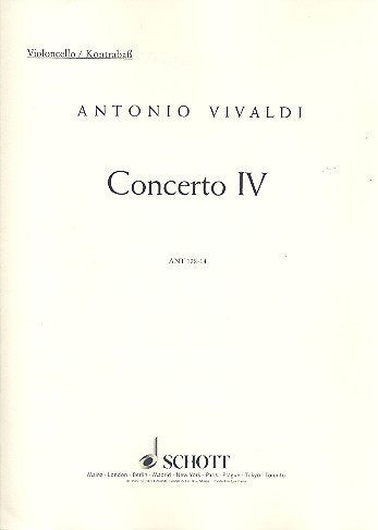 Concerto No. 4 G major: op. 10/4. RV 435/PV 104. flute (treble recorder), string orchestra and basso continuo. book
