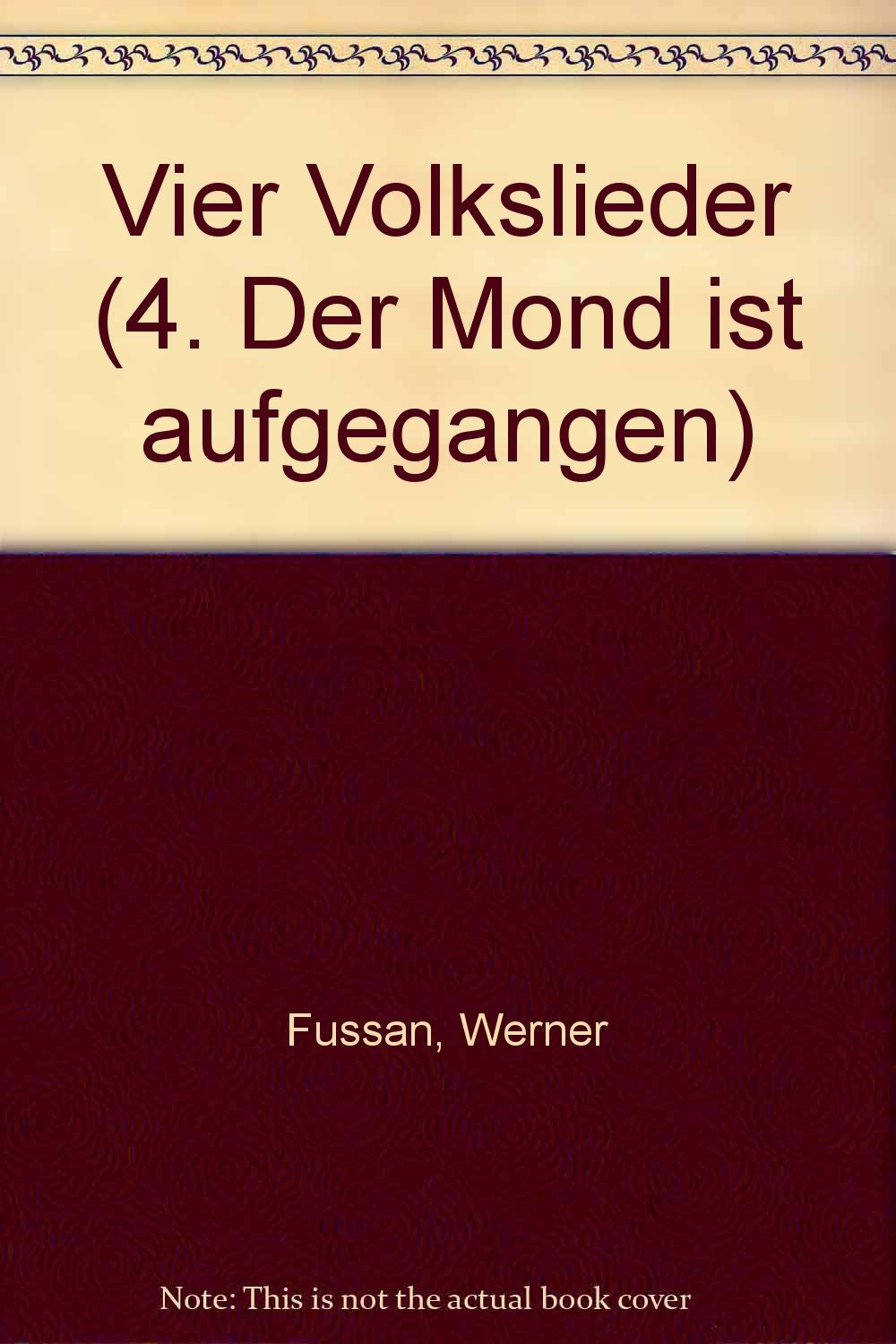 Vier Volkslieder: 4. Der Mond ist aufgegangen. men's choir (TTBB) and children's choir (SA). Partition de chœur. Arts & Music