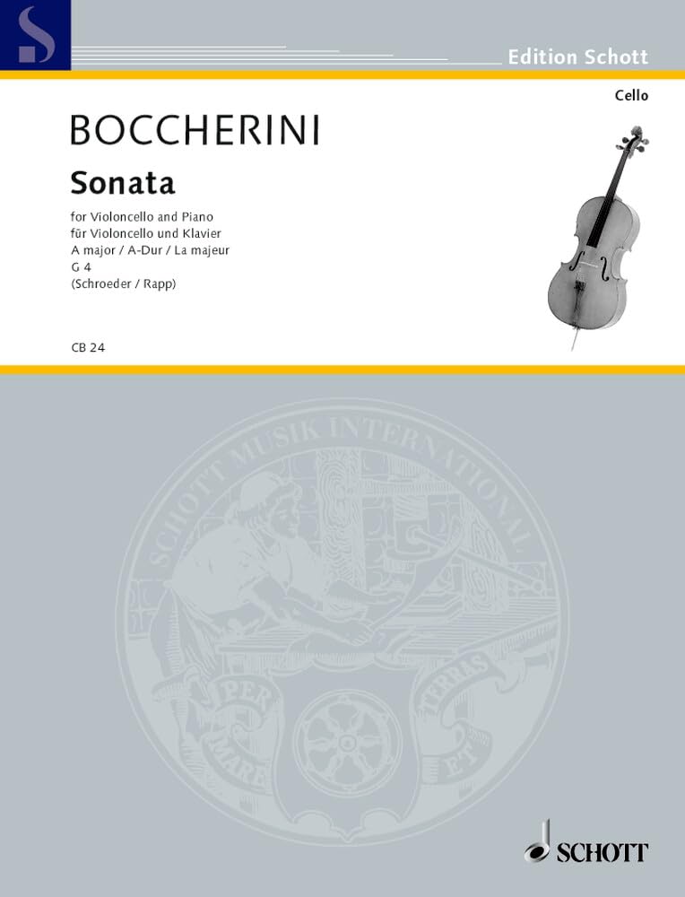 Sonata A-Dur: G 4. Violoncello und Klavier. (Cello-Bibliothek) Sheet Music