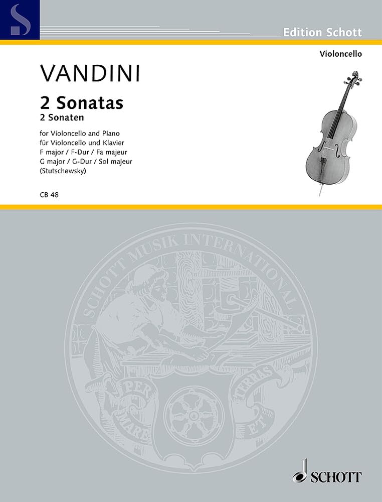 2 Sonatas: F-Dur und G-Dur. Violoncello und Klavier. (Cello-Bibliothek) Sheet Music