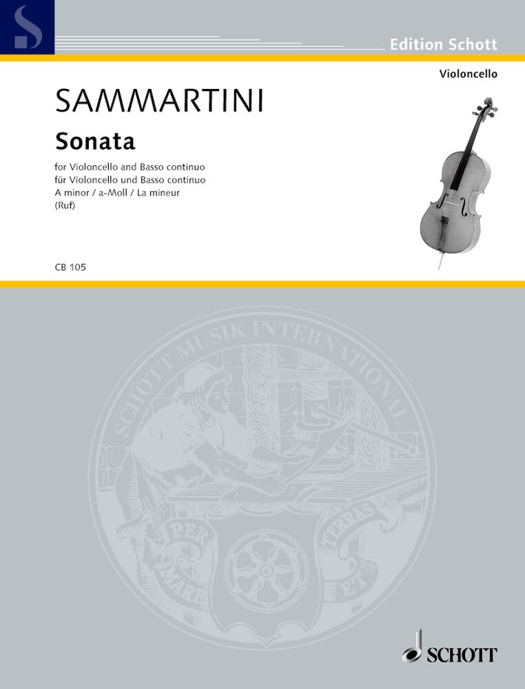 Sonata a-Moll: Violoncello und Basso continuo. (Cello-Bibliothek) Sheet Music