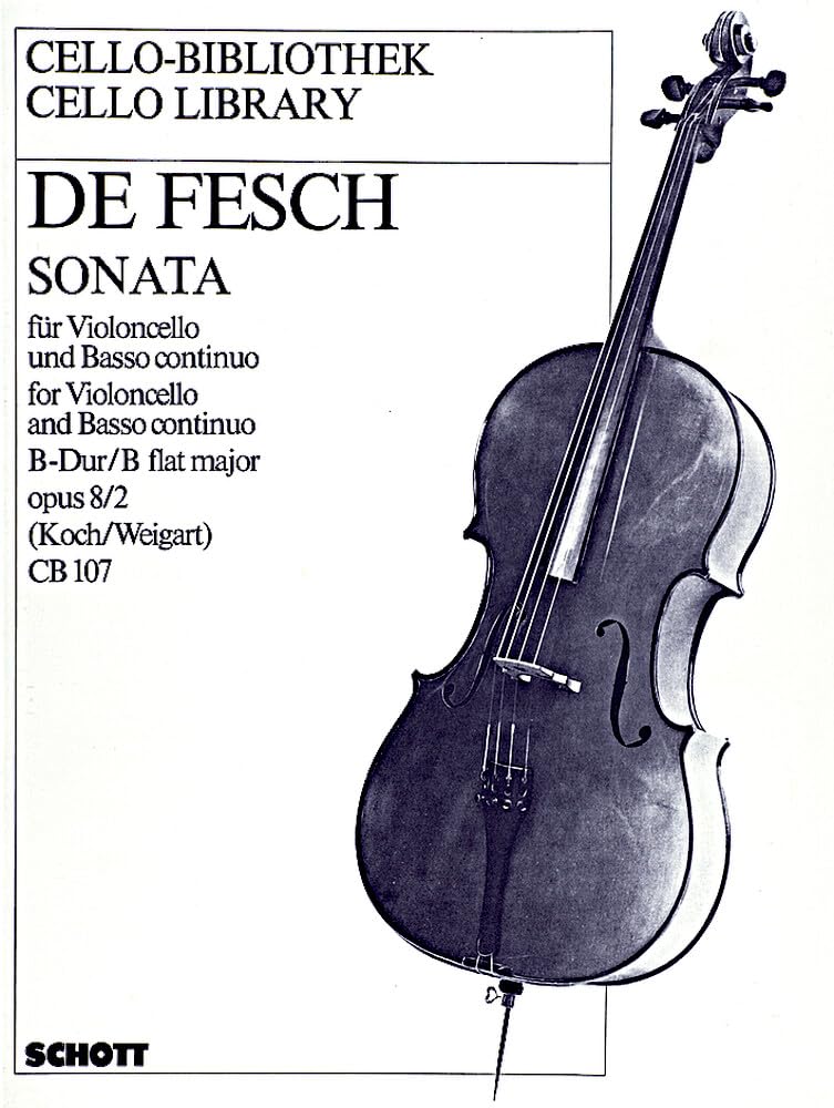 Sonata: Nr. 2 B-Dur. op. 8. Violoncello und Basso continuo. (Cello-Bibliothek) Sheet Music