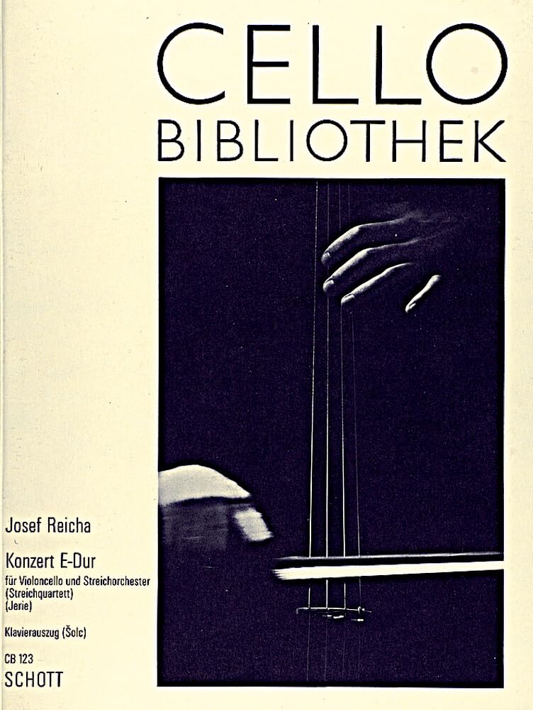 Konzert E-Dur: Violoncello und Streichorchester oder Streichquartett. Klavierauszug mit Solostimme. (Cello-Bibliothek) Sheet Music