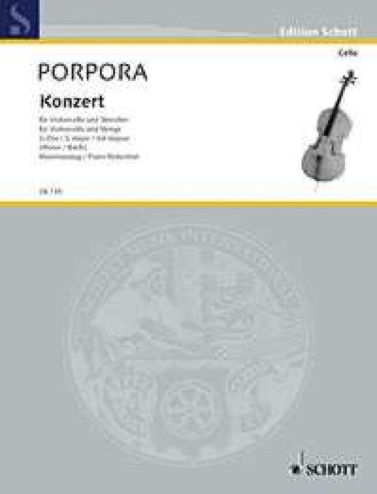 Konzert G-Dur: Violoncello und Streicher. Klavierauszug mit Solostimme. (Cello-Bibliothek) Sheet Music