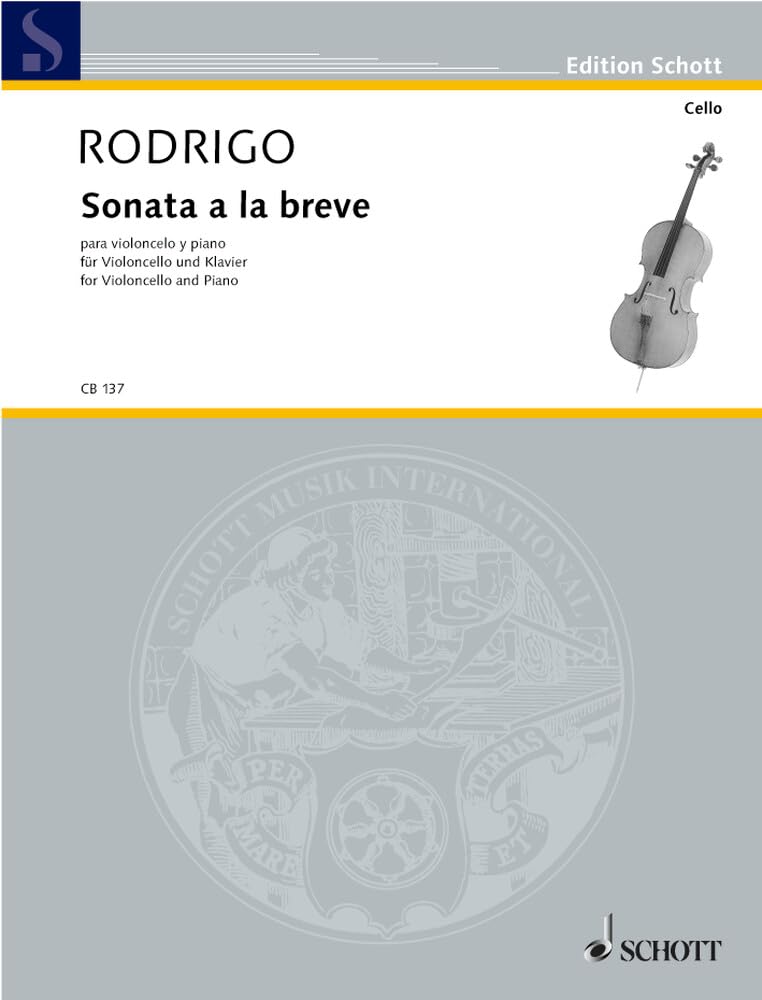 Sonata a la breve: Violoncello und Klavier. (Cello-Bibliothek) Sheet Music