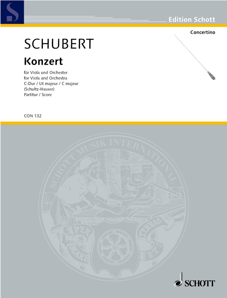 Konzert C-Dur: Viola und Orchester. Partitur. (Concertino) Sheet Music
