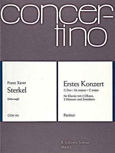 First Concerto C Major, op. 20: op. 20. piano with 2 oboes, 2 horns and strings. Partition. Sheet Music