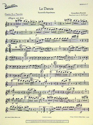 La Danza: Tarantella Napoletana. Salonorchester. Salonorchester-Ergänzung (Zusatzstimmen für großes Orchester). (Domesticum) Sheet Music