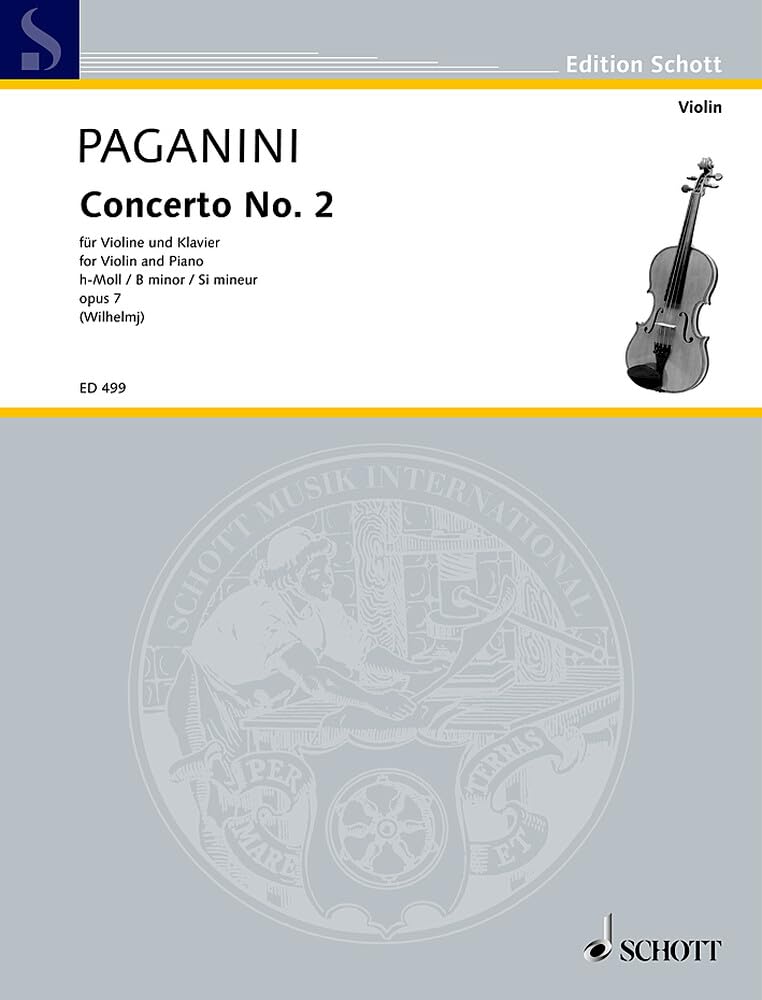 Concerto Nr. 2 h-Moll: op. 7. Violine und Orchester. Klavierauszug mit Solostimme. (Edition Schott) Sheet Music