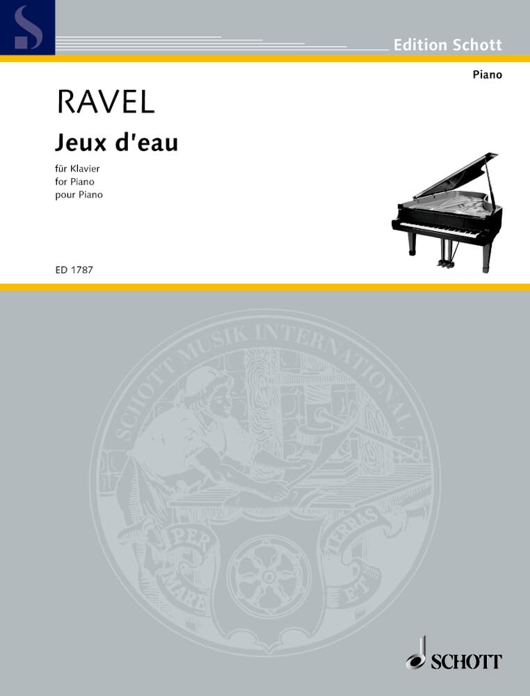Jeux d'eau: Klavier. (Edition Schott) Sheet Music