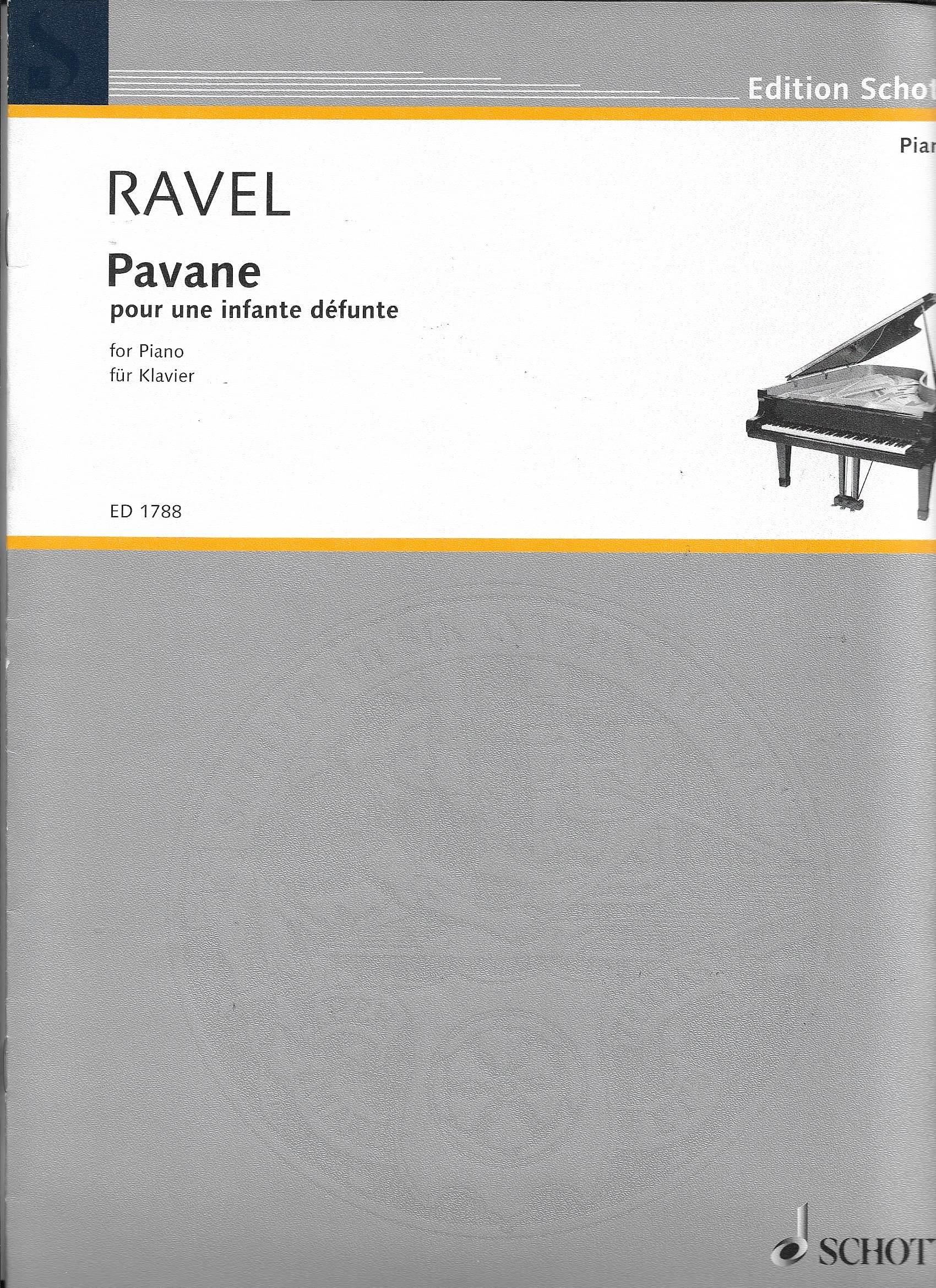 Pavane pour une infante défunte: piano. Sheet Music