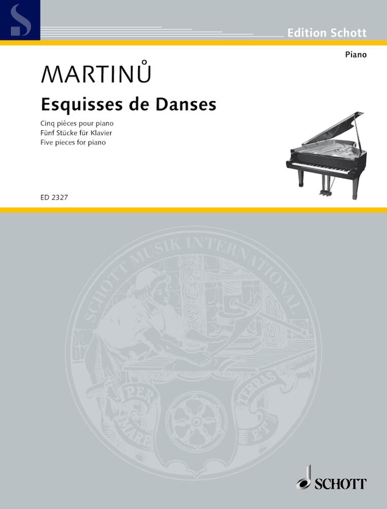 Esquisses de Danses: Fünf Stücke für Klavier. H 220. Klavier. (Edition Schott) Sheet Music