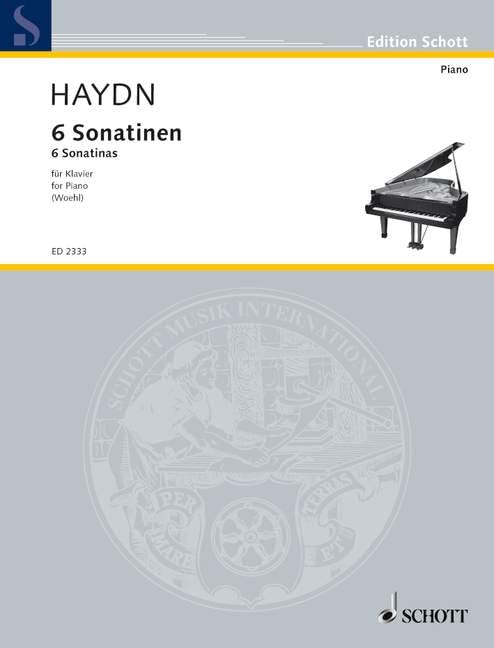 6 Sonatinen: Hob. XVI:4, 7-11. Klavier.: Hob. XVI:4, 7-11. piano. (Edition Schott) Sheet Music