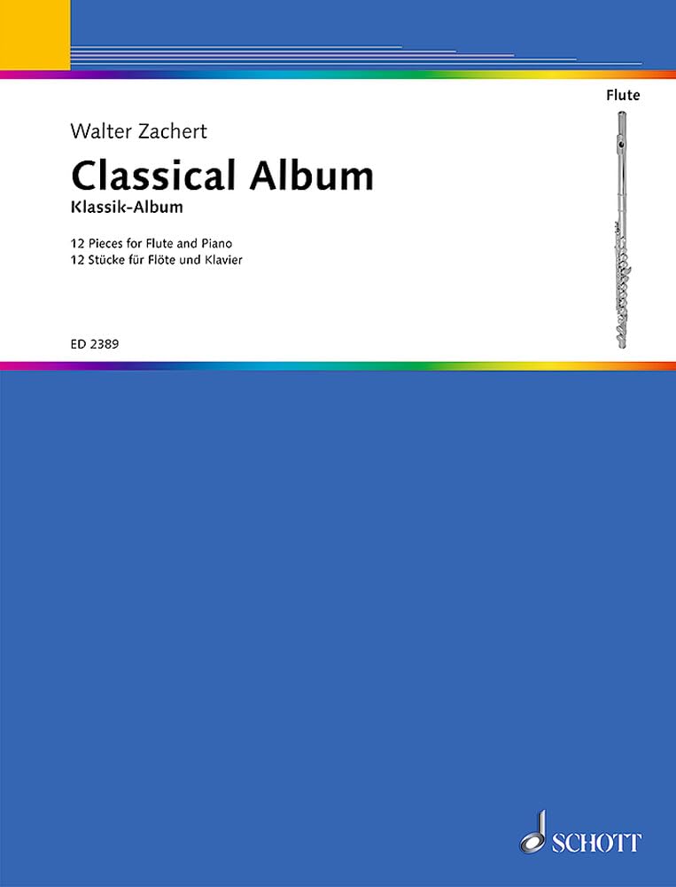 Klassik-Album: 12 Stücke. Flöte und Klavier. Sheet Music