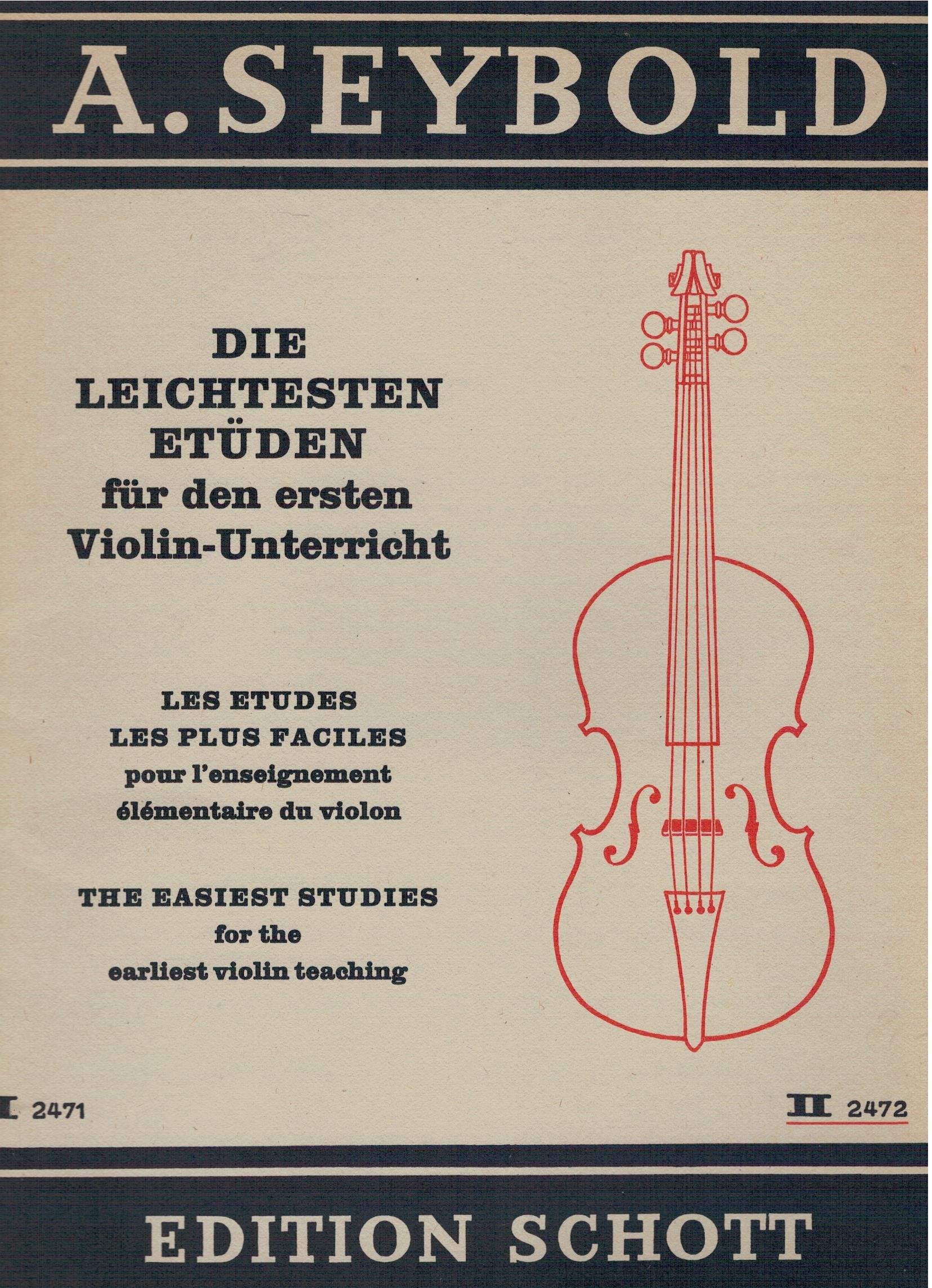 Les Etudes les plus faciles: for the first violin lesson. Violin. Sheet Music