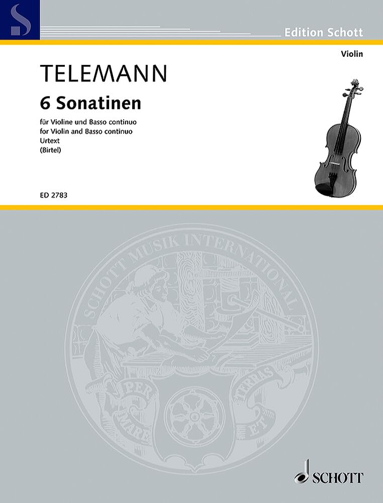 6 Sonatinen: Neuausgabe/Urtext. Violine und Basso continuo. (Edition Schott) Sheet Music