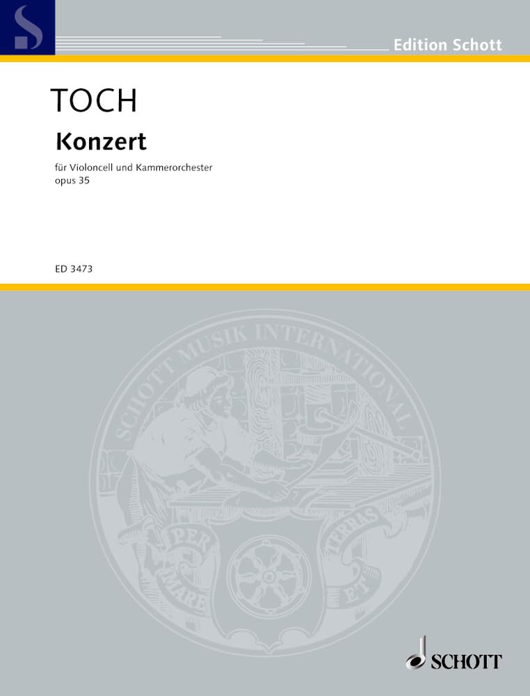 Konzert: op. 35. Violoncello und Kammerorchester. Studienpartitur. (Edition Schott) Sheet Music